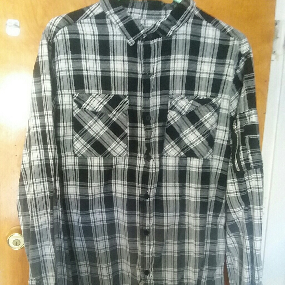 Mens Carbon Button Up Shirt